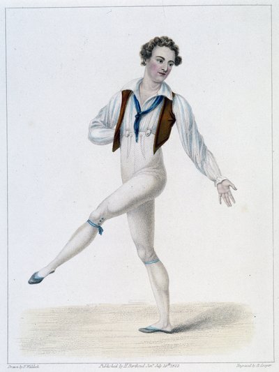 Retrato de Monsieur Le Blond en el Ballet del Campesino Asumido de French School
