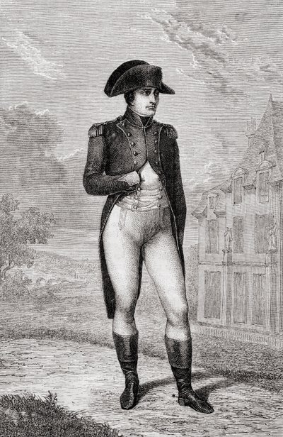 Retrato de Napoleón Bonaparte, de Histoire de la Révolution Française por Louis Blanc de French School