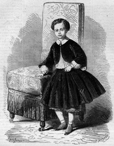 Retrato de Napoleón Eugenio Luis Juan José Bonaparte (1856-1879), conocido como Príncipe Imperial, hijo de Napoleón III. Grabado en “Le Monde Illustré” n°137 del 26 de noviembre de French School