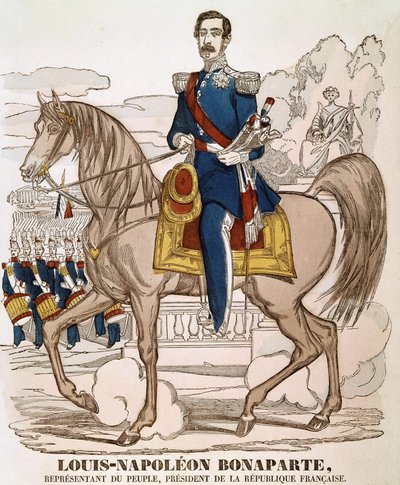 Retrato de Napoleón III - representante del pueblo, Presidente de la República Francesa (Charles Louis Napoleón Bonaparte) (1808 - 1873) de French School