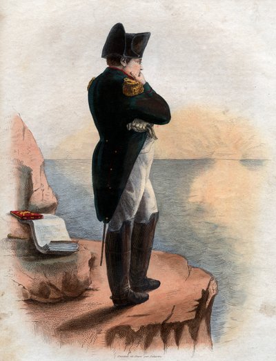 Retrato de Napoleón I (1769-1821) en la isla de Santa Elena de French School