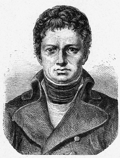 Retrato de Nicolas René Dufriche, Barón Desgenettes (1762 - 1837), médico militar francés - en “Álbum de la Ciencia; científicos ilustres; Grandes descubrimientos” 1896. de French School