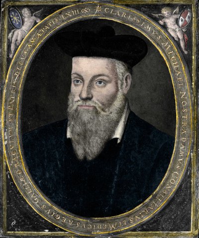 Retrato de Nostradamus de French School