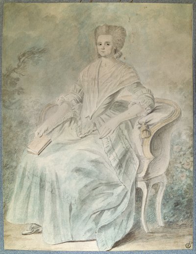 Retrato de Olympe de Gouges (viuda Aubry también conocida como Marie Gouze) (Madame Aubry) (1748-1793) feminista, política y mujer de letras de French School