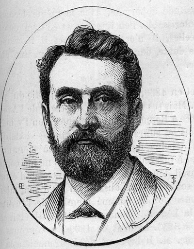 Retrato de Paul Dubois (1829-1905), escultor francés. Grabado en "Le Monde Illustré" n°890 del 2 de mayo de 1874 de French School