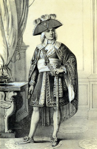 Retrato de Paul de Barras (1755-1829), político francés - en “Galerie historique de la Revolution francaise” de Albert Maurin de French School