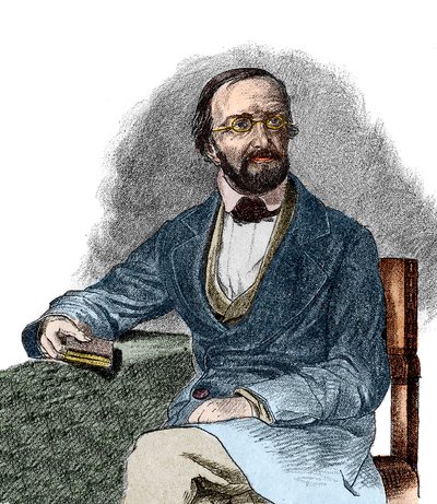 Retrato de Peter Gustav Dirichlet (1805-1859), matemático alemán. Siglo XIX. de French School