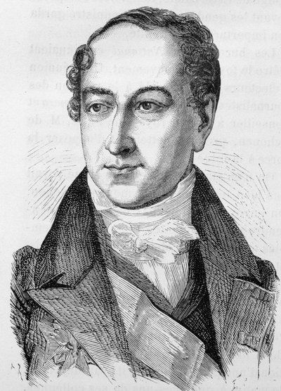 Retrato de Peyronnet, político francés (1778 - 1854) - en "L