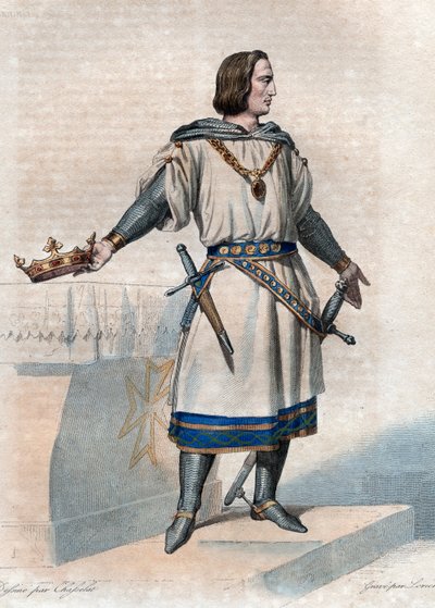 Retrato de Felipe II Augusto (1165-1223), Rey de Francia de French School