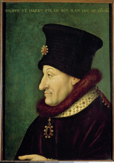 Retrato de Felipe II el Audaz (1342-1404) Duque de Borgoña en 1363 de French School