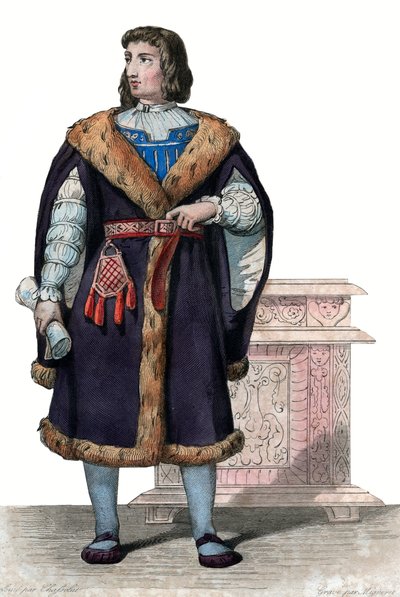 Retrato de Philippe de Commines (1447-1511), escritor y diplomático francés de French School