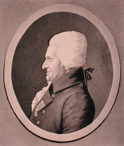 Retrato de Pierre-Alexandre Monsigny (1729-1817) grabado por Edme Quenedey (1756-1830) de French School