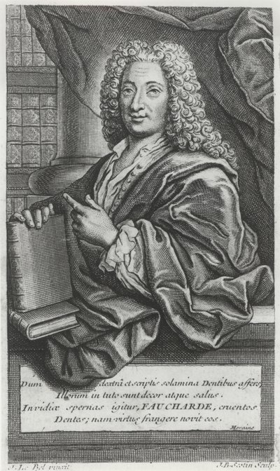 Retrato de Pierre Fauchard (1678-1763) de French School