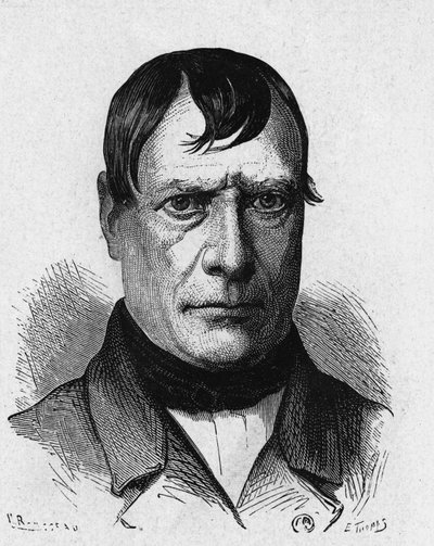 Retrato de Pierre Flourens (1794 - 1867), fisiólogo francés - en 