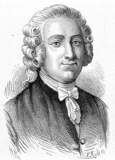 Retrato de Pierre Joseph Macquer (1718 - 1784), químico y médico francés - en 