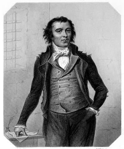 Retrato de Pierre Victurien Vergniaud (1753-1793), político francés. En “La historia de los Girondinos” de Lamartine de French School