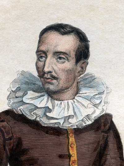 Retrato de Pierre de Bourdeille, señor de Brantôme (1535-1614), historiador, soldado y biógrafo francés de French School