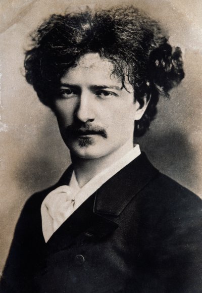 Retrato del compositor polaco Ignacy Jan Paderewski (1860-1941) de French School