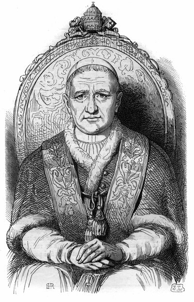 Retrato del Papa Gregorio XVI (Bartolomeo Alberto Cappellari) de French School