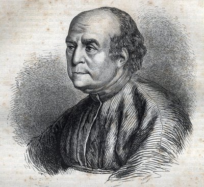 Retrato del Papa Nicolás V (1398-1455) en “Historia de los Papas” (...) Crímenes de la Reina, Rey y Emperadores a través de los siglos” por Maurice Lachatre de French School