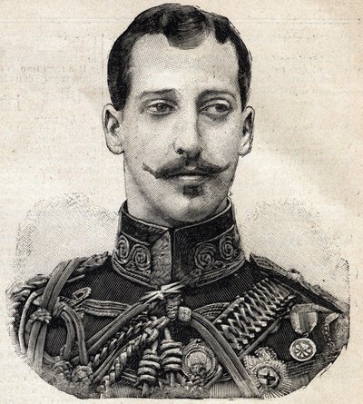 Retrato del Príncipe Alberto Víctor (1864-1892), Duque de Clarence y Avondale, y nieto de la Reina Victoria de Inglaterra, del periódico francés 