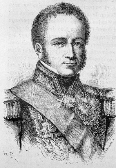 Retrato de Rigny, Almirante francés (1782 - 1835) - en “L
