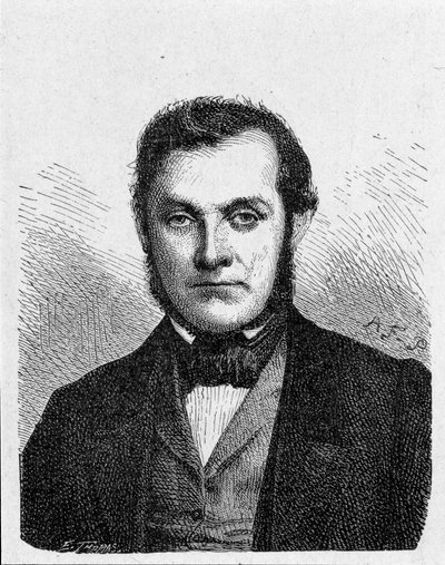 Retrato de Robert Wilhelm Bunsen (1811 - 1899), químico alemán - en 