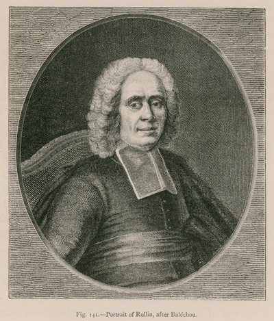 Retrato de Rollin, después de Balechou de French School