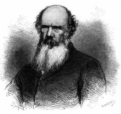 Retrato de Samuel Charters Macpherson (1806-1860), soldado y político británico. Grabado de 1868 de French School