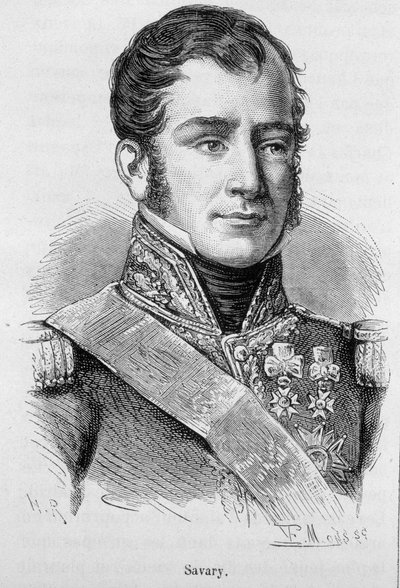Retrato de Savary, Duque de Rovigo (1808), general y político francés (1774 - 1833) - en “L