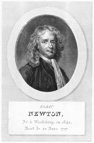 Retrato de Sir Isaac Newton (1642-1727) de French School