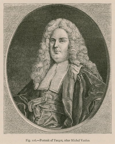 Retrato de Turgot, después de Michel Vanloo de French School