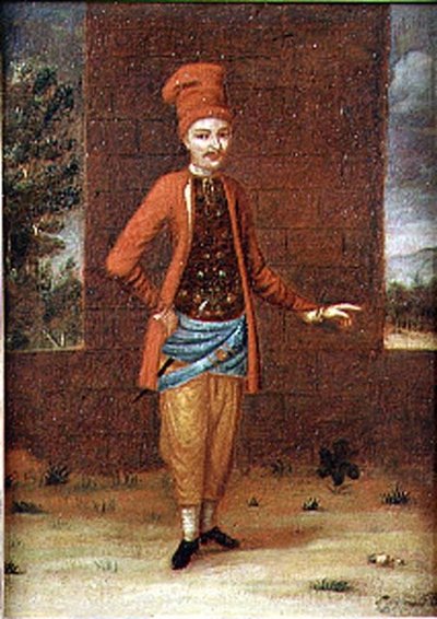 Retrato de un hombre turco de French School