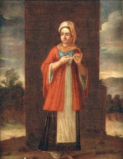 Retrato de una mujer turca de French School