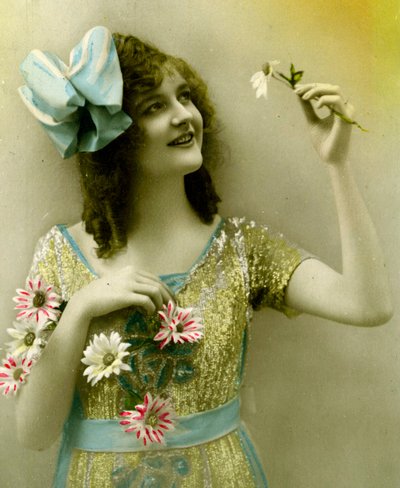 Retrato de una mujer c. 1898 de French School