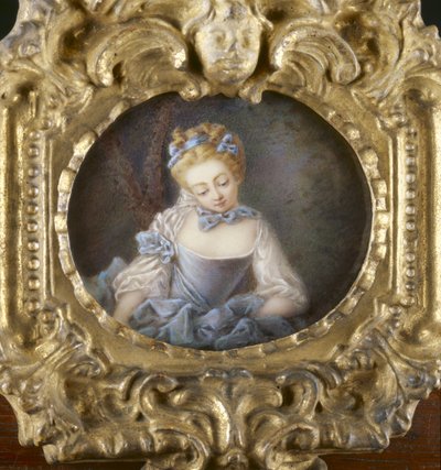 Retrato de una joven de French School