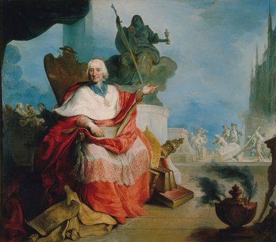 Retrato del cardenal Louis Antoine de Noailles (1651-1729), arzobispo de París de French School