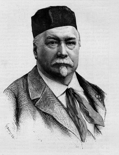 Retrato del periodista y novelista Adolphe Monnot de Balathier de Bragelonne, fallecido en 1888 de French School