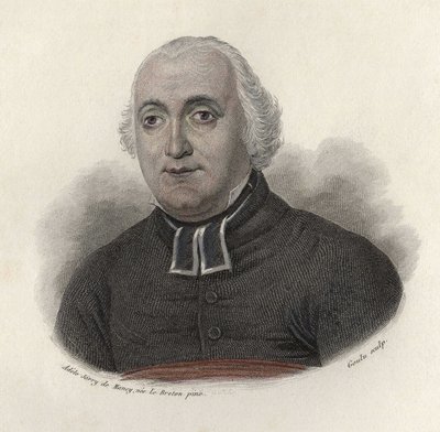Retrato del Abate Carron (1760-1820), biógrafo, escritor moralista francés. en "Portraits des Hommes Useful". de French School