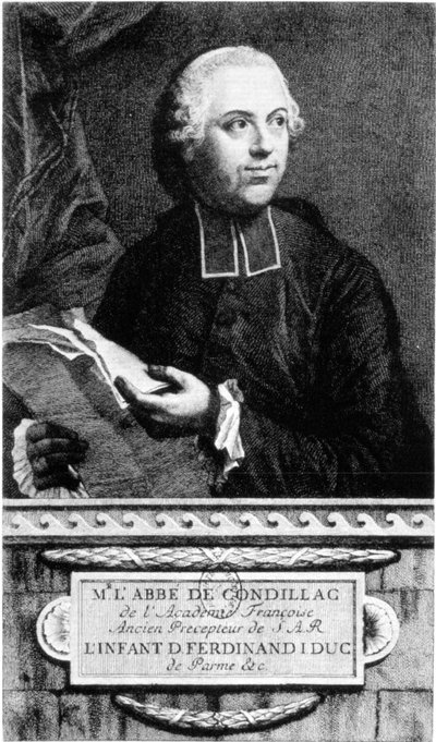 Retrato del Abate Etienne Bonnot de Condillac (1715 - 1780) filósofo francés de French School