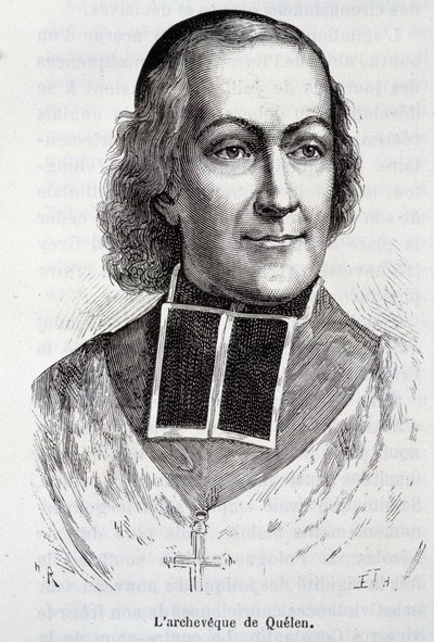 Retrato del Arzobispo Hyacinthe Louis de Quelen (1778-1839), prelado - en 