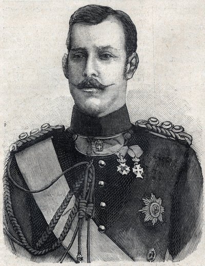 Retrato del Príncipe Heredero de Grecia (quien se convirtió en Jorge I de Grecia) de French School