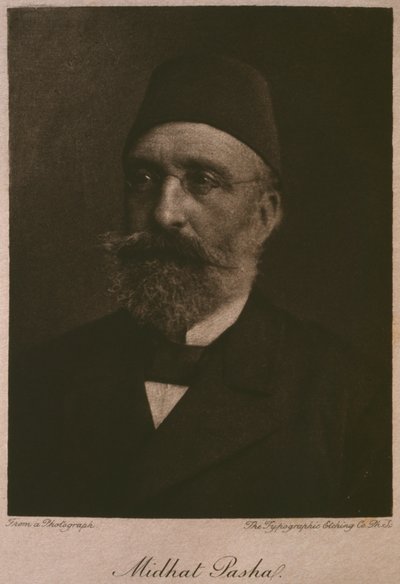 Retrato del Jedive Tawfik, de LEgypte de Georg Moritz Ebers (1837-98), 1881 de French School