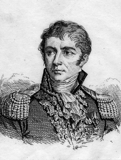 Retrato del general francés Honoré Vial. (1776-1813). Grabado del siglo XIX. de French School