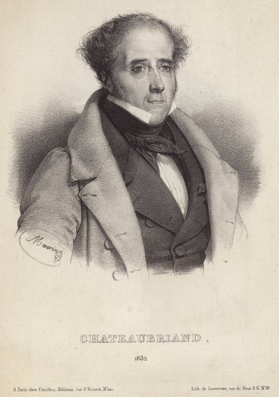 Retrato del vizconde de Chateaubriand de French School