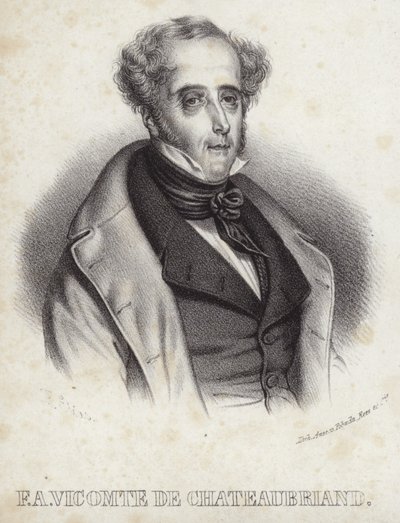 Retrato del vizconde de Chateaubriand de French School