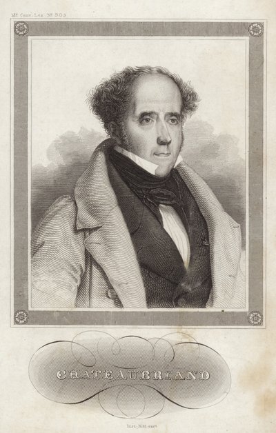 Retrato del vizconde de Chateaubriand de French School