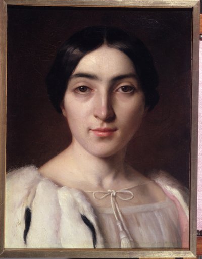Retrato presunto de Adèle Hugo (1830-1915) de French School