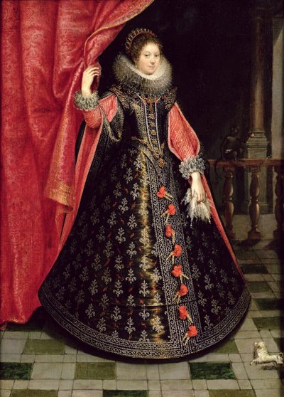 Retrato presunto de Henrietta Maria de Francia (1609-69), después de 1625 de French School