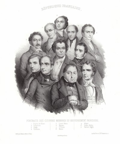 Retratos de los Ciudadanos Miembros del Gobierno Provisional de French School
